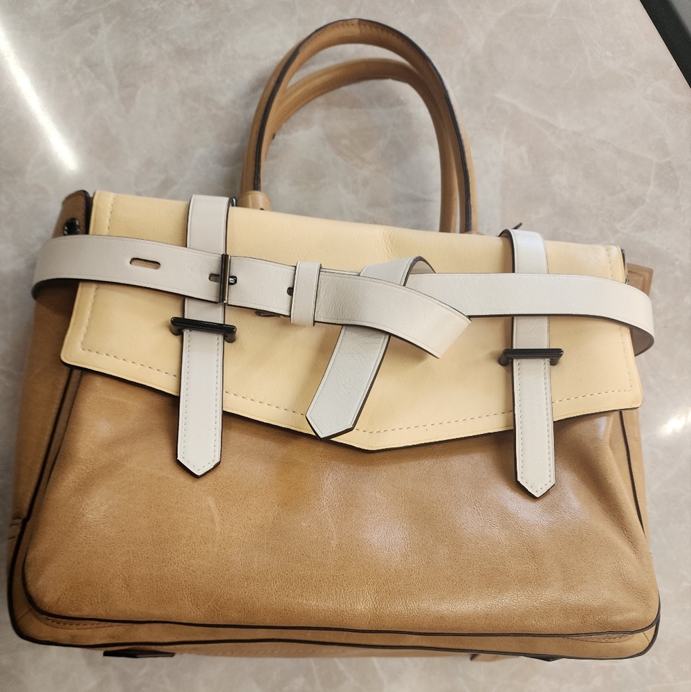 Reed Krakoff belted leather top handle bag